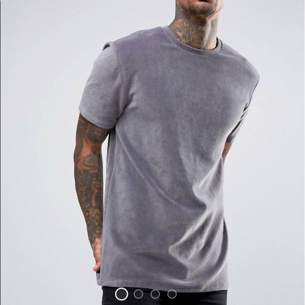 ASOS velour tee - Picture 2 of 8